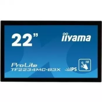 iiyama ProLite TF2234MC-B3X monitor tátil PCAP de 10 pontos de 21,5 inch (54,61 cm), IPS, 1920x1080, VGA, DVI
