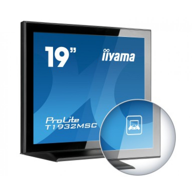iiyama ProLite T1932MSC-B2X monitor tátil projetado-capacitivo de 10 pontos de 19