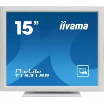 iiyama ProLite T1531SR-W3 monitor tátil resistivo de 15 inch (38,1 cm), 4:3, 1024x768, DVI, branco
