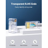 UGREEN fichas modulares RJ45 Cat6 (50 unidades) – transparente com contactos dourados