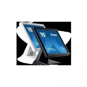 iiyama ProLite T1531SR-B3 monitor tátil resistivo de 15 inch (38,1 cm), 4:3, 1024x768, DVI, VGA, preto