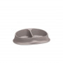 Stefanplast comedouro duplo Chic 0,25+0,25L 27x17,5x7,2cm cinzento claro