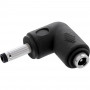 Adaptador DC InLine®, 4,0 x 1,7 mm, ficha/conector fêmea, angular, preto
