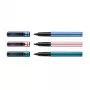Caneta rollerball Pelikan Pina Colada, expositor de 12, corpo e tampa em metal, preto (605502)