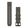 Pulseira Garmin QuickFit 22, Pebble Grey em silicone [010-14559-00]
