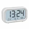 Despertador de quartzo TFA Dostmann 60.2052.02 branco 2 alarmes visor grande, som de alarme extra forte