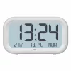 Despertador de quartzo TFA Dostmann 60.2052.02 branco 2 alarmes visor grande, som de alarme extra forte