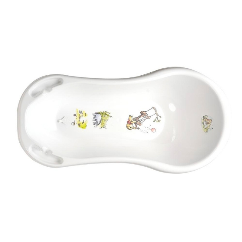 Keeeper banheira para bebé 100cm com tampão Maria Winnie the Pooh 100x51x29cm branco