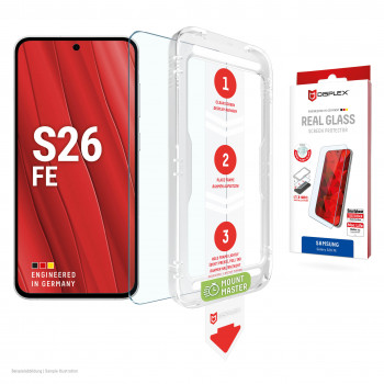 DISPLEX Real Glass auxiliar de montagem MM Samsung Galaxy S26 FE