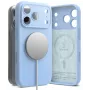 Ringke capa de silicone magnética MagSafe para iPhone 18 Pro, azul-claro