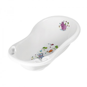 Keeeper banheira para bebé 84cm com tampão Maria Rainbow 84x49x29cm branco