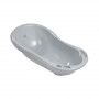 Banheira de bebé Keeeper 84cm com rolha Maria Stars 84x49x29cm cinzento