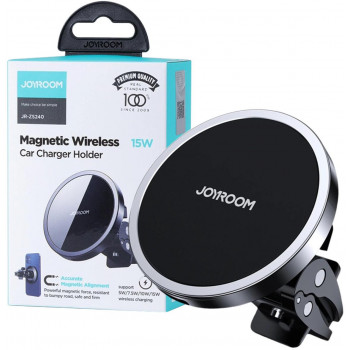 Suporte magnético para automóvel Joyroom JR-ZS240 com carregador sem fios Qi 15W, MagSafe
