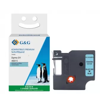 Fita de etiquetagem Silk G&G compatível com Dymo D1/46015