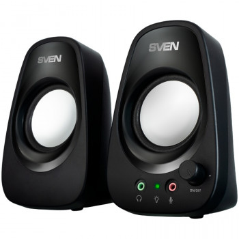 Altifalante SVEN 190, preto, USB, potência de saída 2x3W (RMS)