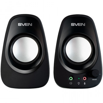 Altifalante SVEN 190, preto, USB, potência de saída 2x3W (RMS)