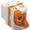Módulo Keystone Techly 028573 RJ45 UTP Cat6, auto-encaixe, para PoE