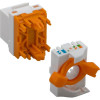 Módulo Keystone Techly 028573 RJ45 UTP Cat6, auto-encaixe, para PoE