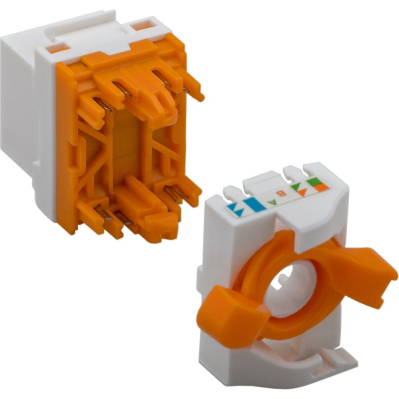 Módulo Keystone Techly 028573 RJ45 UTP Cat6, auto-encaixe, para PoE
