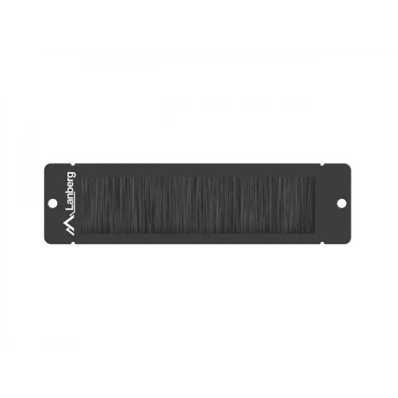 Painel de escovas Lanberg para armário rack de 10 polegadas, preto (AK-1104-B)