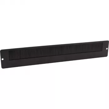Passagem de cabos com escovas Getfort para armários rack de parede, 340 mm, preto