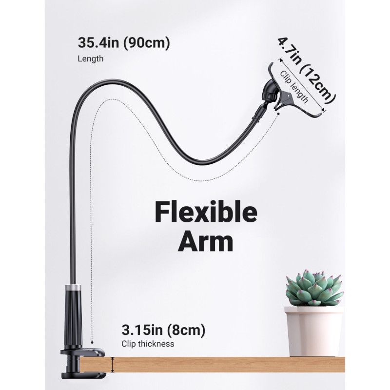 Suporte multifunções para telemóvel com pescoço flexível UGREEN