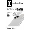 Proteção de objetiva Cellularline para iPhone 18 Pro, transparente