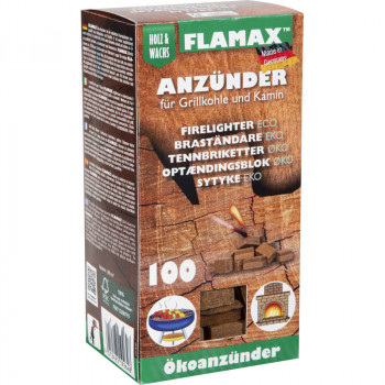 Acendalhas ecológicas Flamax, 100 unid.