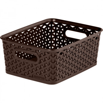 Cesto Curver My Style S 4 l, 25,5x19,6x10,3 cm, castanho-escuro