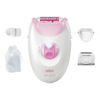 Depiladora Braun Silk 3 SE3-033 com acessórios