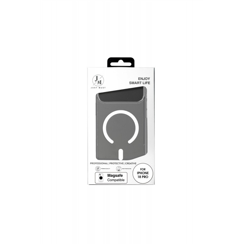 Capa Just Must MagSafe Crystal I para iPhone 18 Pro, transparente