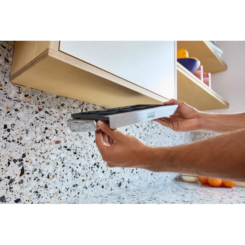 Joseph Joseph RollGrip Suporte de rolos de cozinha sob prateleira aço inoxidável