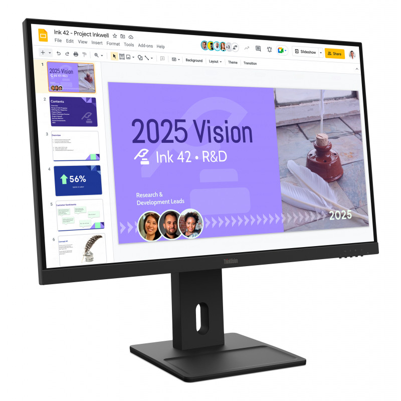 Lenovo ThinkVision E27Q-40 Monitor empresarial QHD 100 Hz (ENERGY STAR, TCO 10, TCO Edge 2.1, EPEAT Gold)
