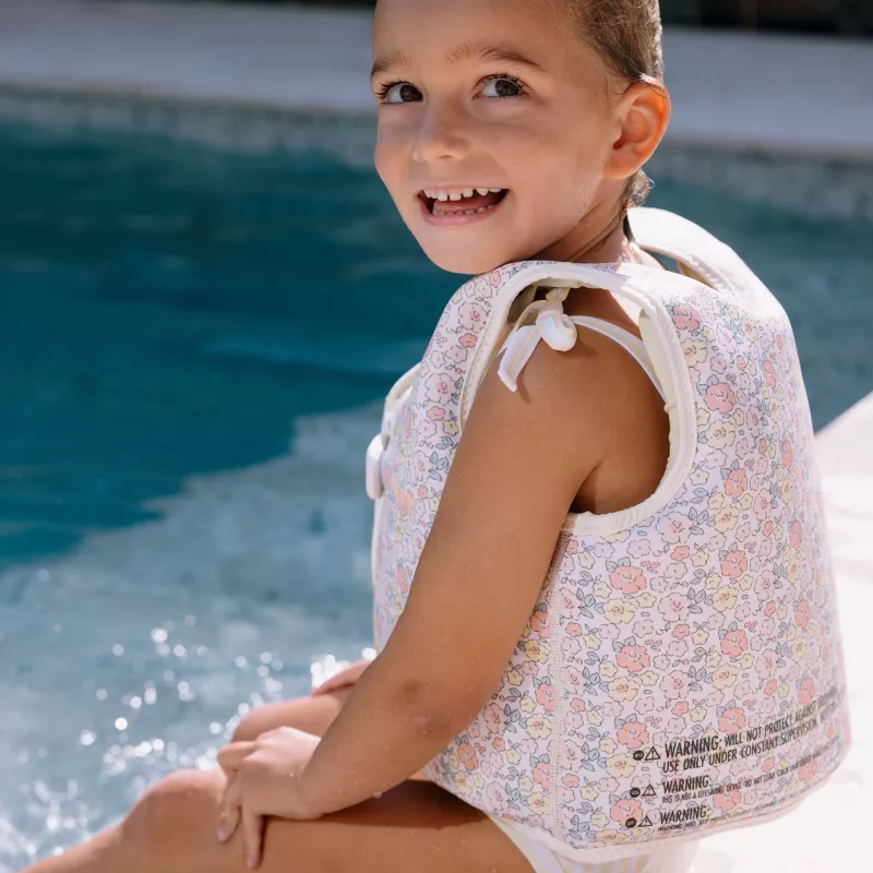 Sunnylife Colete de natação para criança (3-6 anos) – Into the Garden