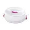 metaltex Caixa para bolos, altura ajustável, 300 mm, Branco/Transparente