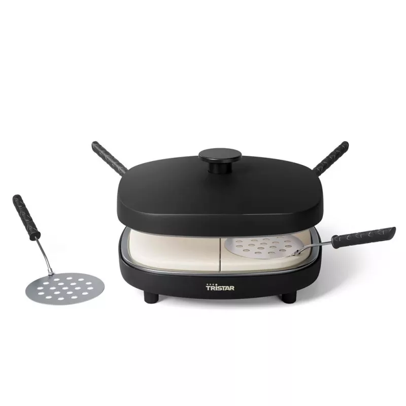 Máquina de pizza Tristar PZ-9174 com caixa Cool-Touch, revestimento antiaderente, luz de controlo