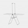 Brabantia Estendal HangOn com barra para cabides, 25 m, Metallic Grey