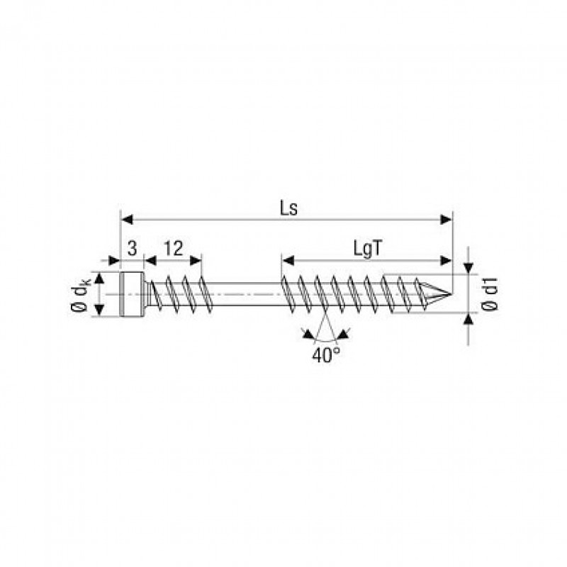 SPAX Parafusos para deck T25 A2 5x80 100 unid.
