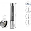 Delock 5G 3700 - 4200 MHz Antena conector N macho 4 dBi omnidirecional rígida exterior cinzento 10 cm