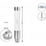 Delock 5G 3700 - 4200 MHz Antena conector SMA macho 3 dBi omnidirecional rígida exterior branco 10 cm