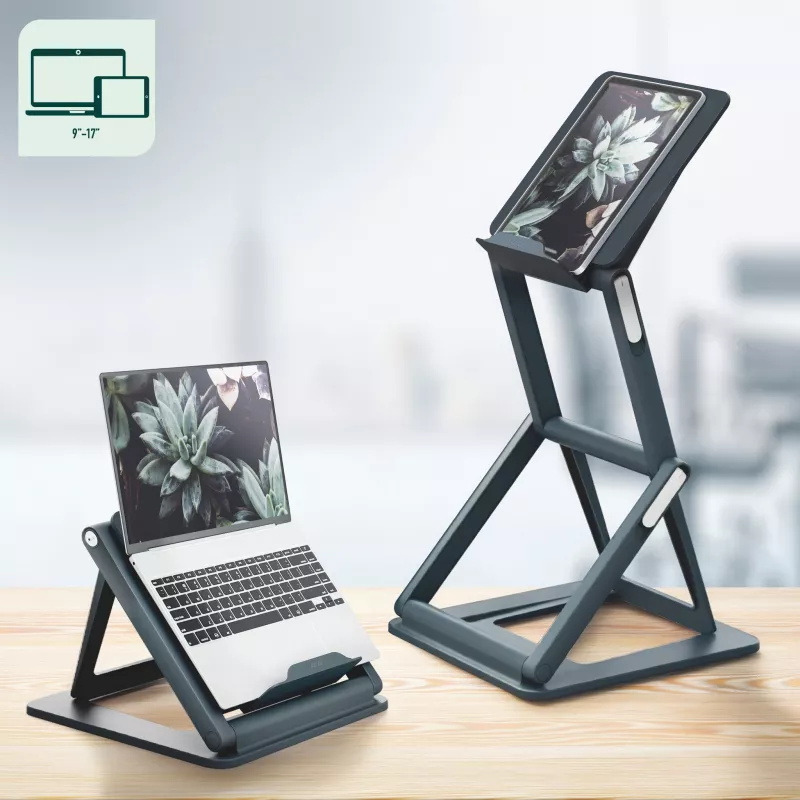 Leitz Ergo Suporte para portátil 2 em 1 sentado/em pé, preto (65890089)
