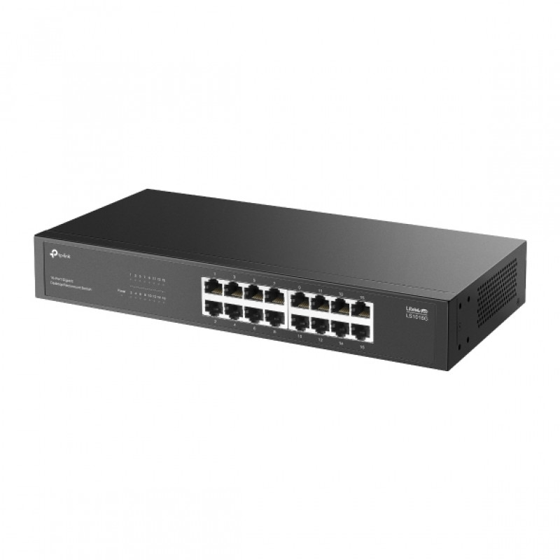 TP-Link LS1016G switch Gigabit 16 portas para secretária/rack