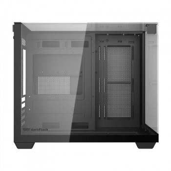 Darkflash TH285M caixa de computador Micro-ATX com vidro temperado, preto