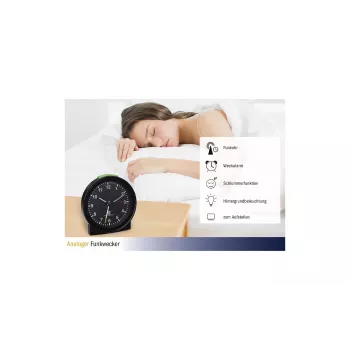 TFA-Dostmann 60.1517.01 Despertador preto
