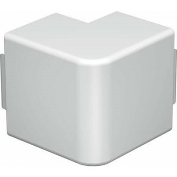OBO Bettermann WDK/HA 60090 tampa de canto exterior para calha de cabos, branco puro