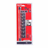 Milwaukee conjunto de chaves de caixa de impacto 3/8 polegadas, 9 peças
