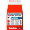 Fischer Parafuso para madeira PowerFull II 8.0x200 ZK TX VG (50 unid., rosca total, zincado)