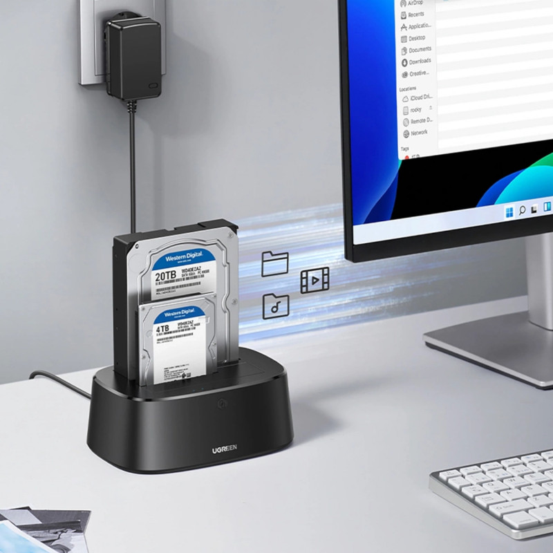 UGREEN CM198 Docking station para HDD/SSD SATA de 2,5