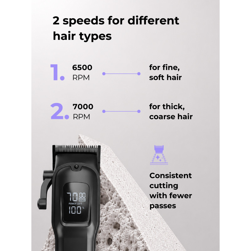 Ray Battler RB 6920 máquina de cortar cabelo + 6 pentes de encaixe