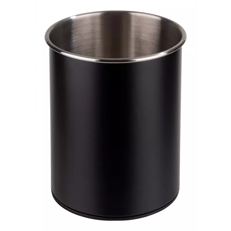 APS porta-talheres rotativo, preto, aço inoxidável, superfície interior mate